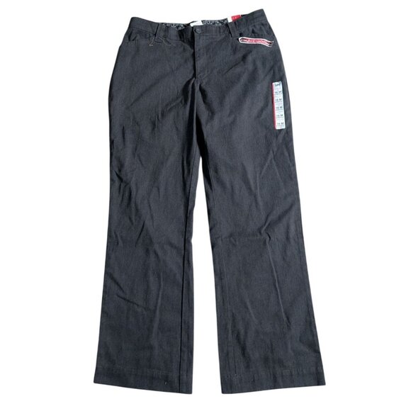 Lee Gray Dress Pants Just Below The Waist Stretch Womens Size 16 - Picture 9 of 9